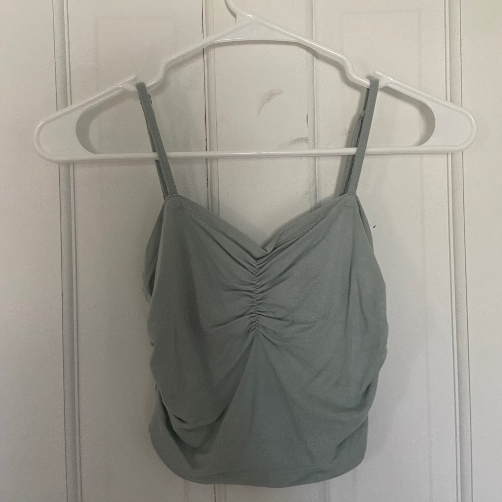 Bluish Grey Ruched Cami